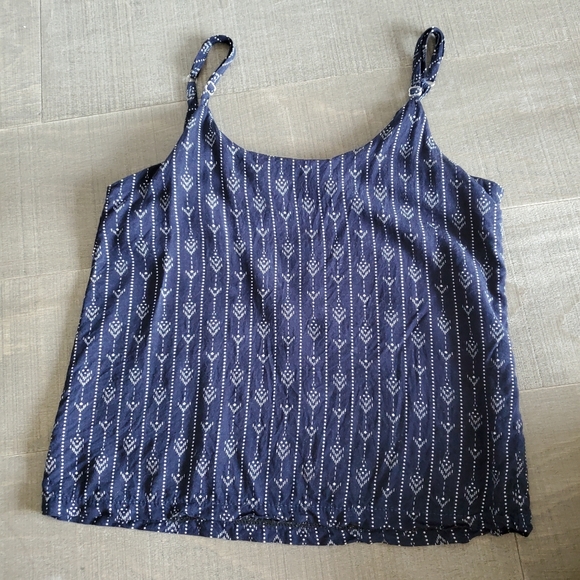 Navy Blue Harmony Boho Summer Tank - Picture 3 of 6